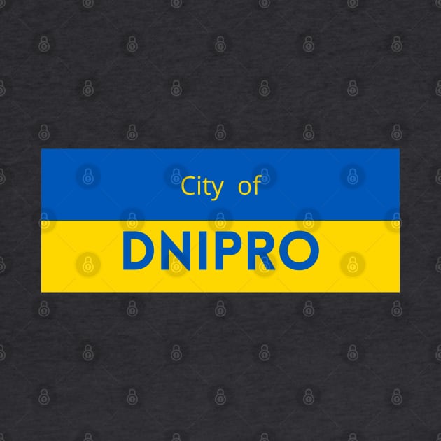 City of Dnipro in Ukraine Flag by aybe7elf